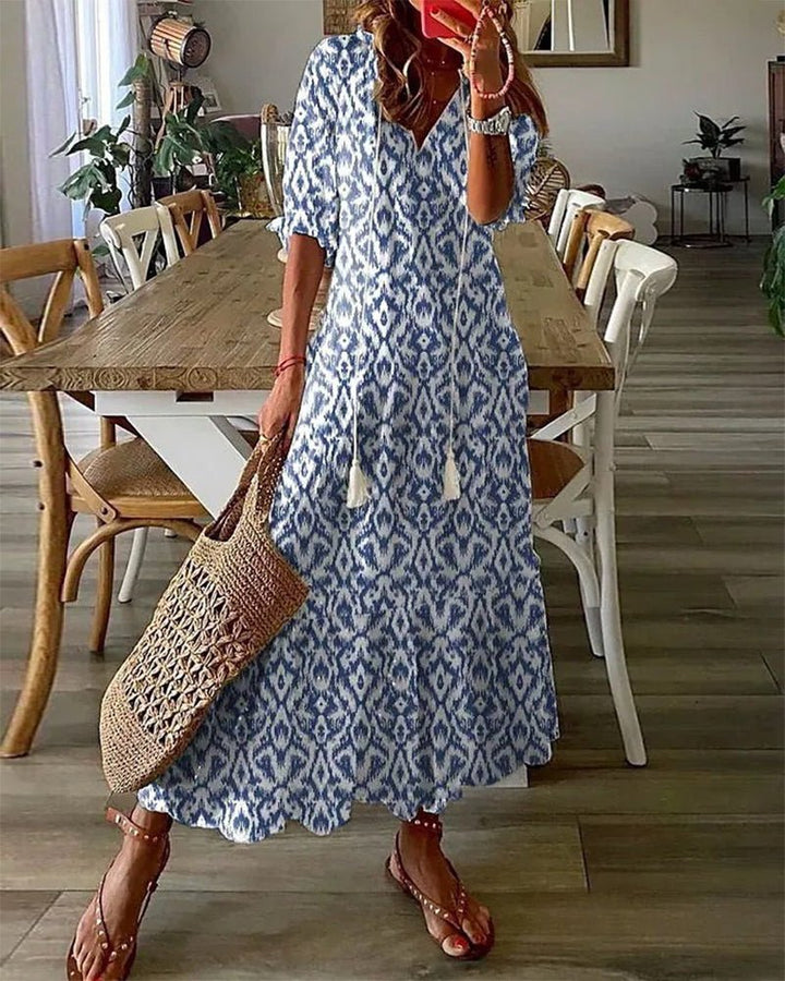 Solara A-line Midi Dress