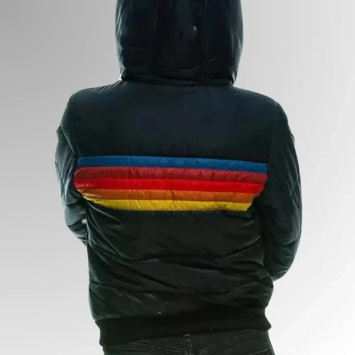 Sierra - Women’s Retro Striped Puffer Jacket