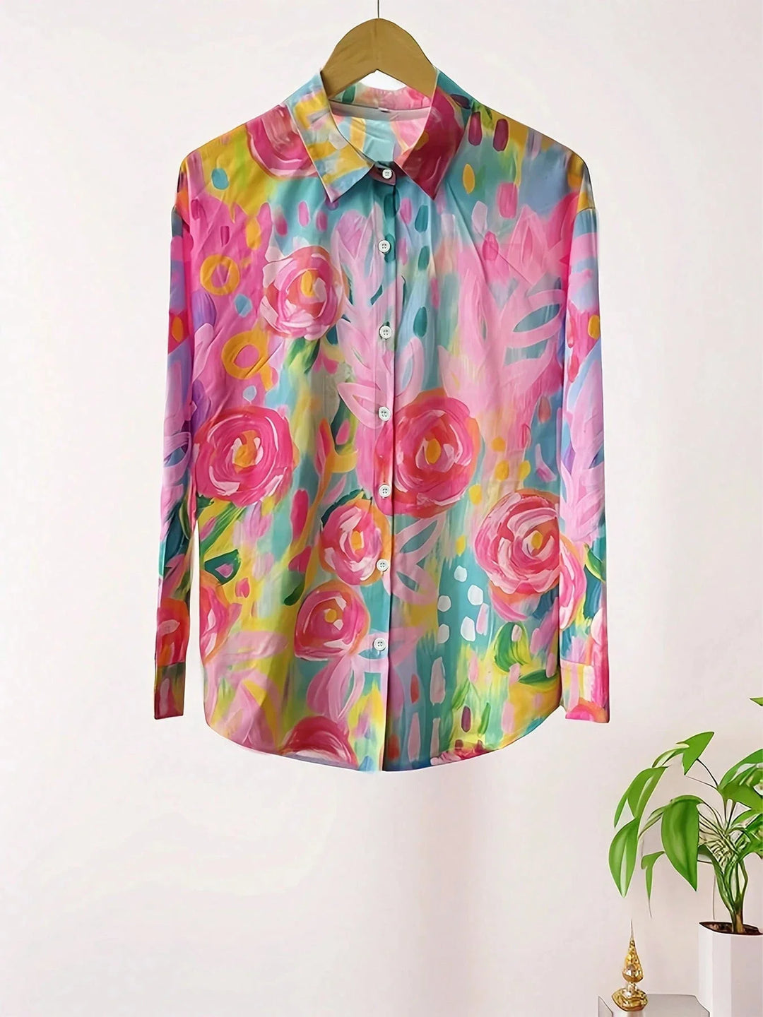 Terri™ | Colourful Blouse with Playful Print