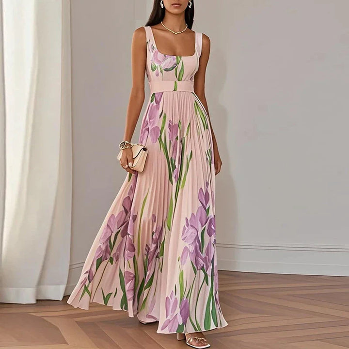 Clara - Elegant Floral Long Dress
