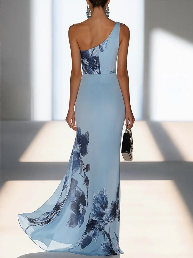 Hazel - Elegant Printed Maxi Dress