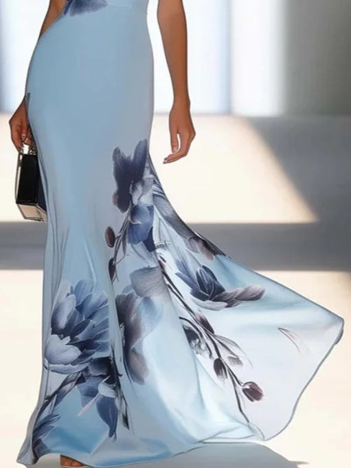 Hazel - Elegant Printed Maxi Dress